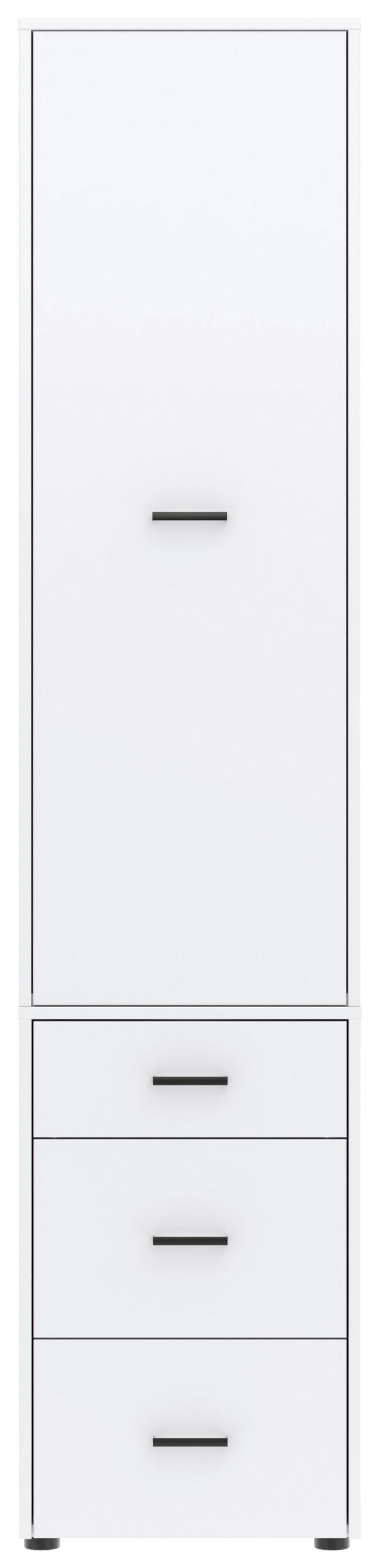 Drehtürenschrank M. Schubladen 45 Cm Kivo, Weiß