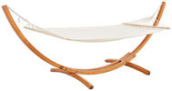 HÄNGEMATTE 320/120/120 cm  - Beige/Braun, LIFESTYLE, Holz/Textil (320/120/120cm) - Ambia Garden