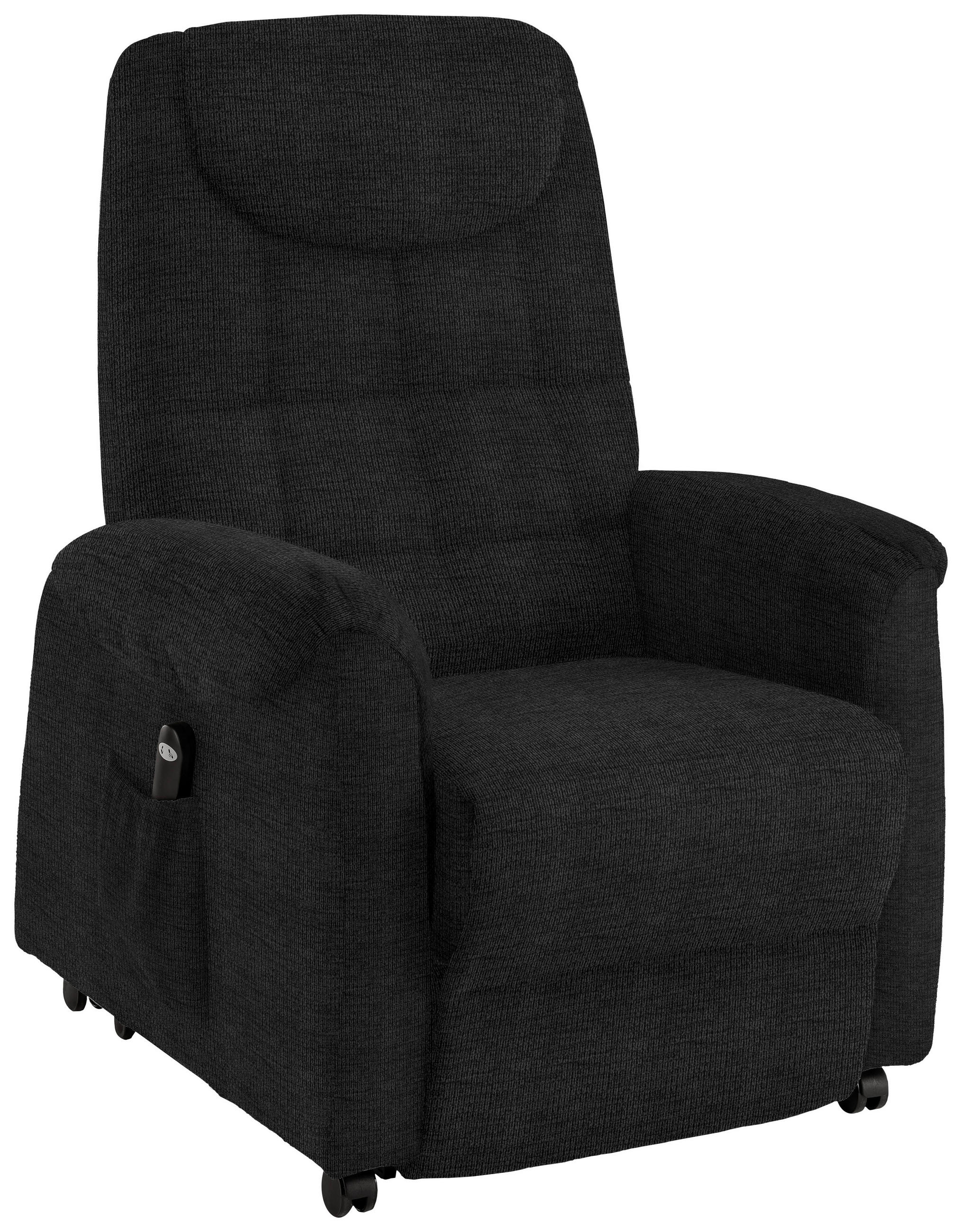 FERNSEHSESSEL in Mikrofaser Graphitfarben  - Schwarz/Graphitfarben, Konventionell, Kunststoff/Textil (83/113/92cm) - Xora