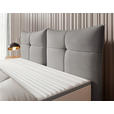 BOXSPRINGBETT  in Grau  - Schwarz/Grau, Design, Leder/Holzwerkstoff (180cm) - Esposa