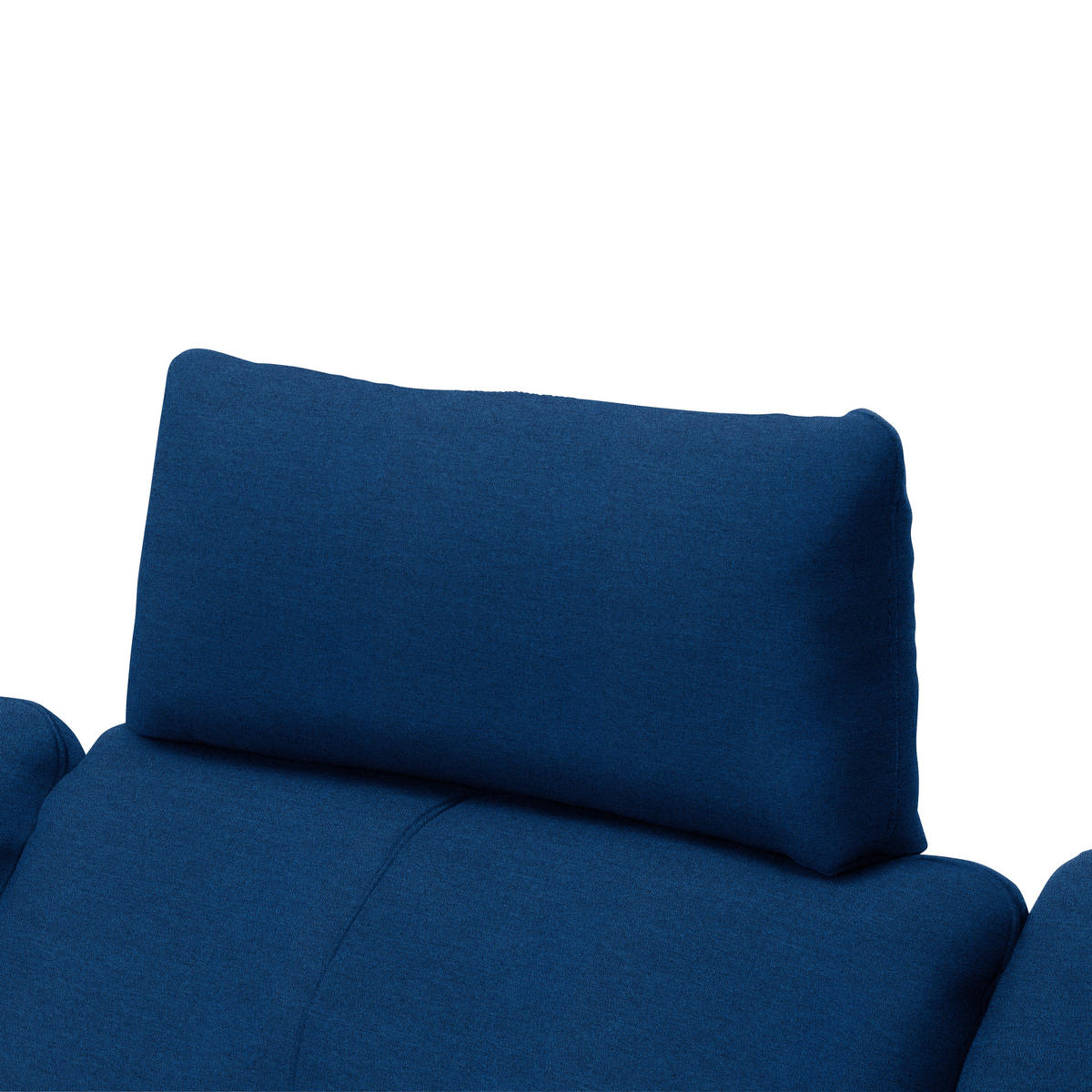ECKSOFA in Webstoff Blau  - Blau/Schwarz, Design, Textil/Metall (179/301cm) - Chilliano