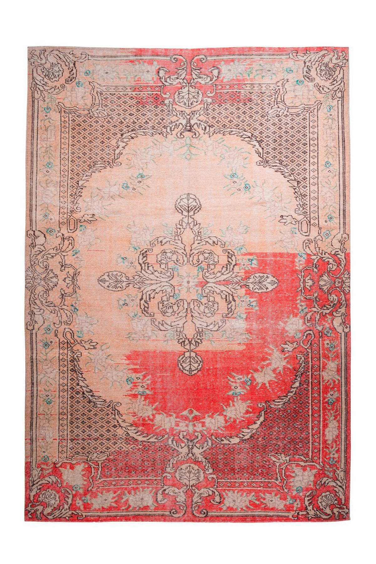 FLACHWEBETEPPICH 160/230 cm Vintage 8405 Rot Rot  - Rot, KONVENTIONELL, Textil (160/230cm)