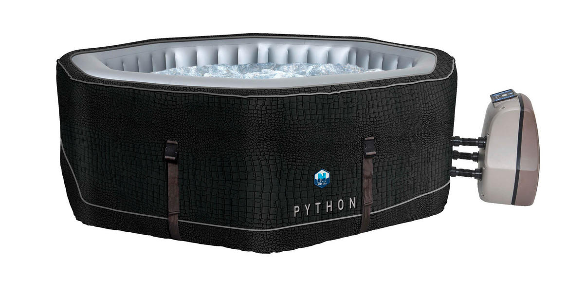 WHIRLPOOL 185/70 cm  - Schwarz/Grau, Basics, Kunststoff/Metall (185/70cm)