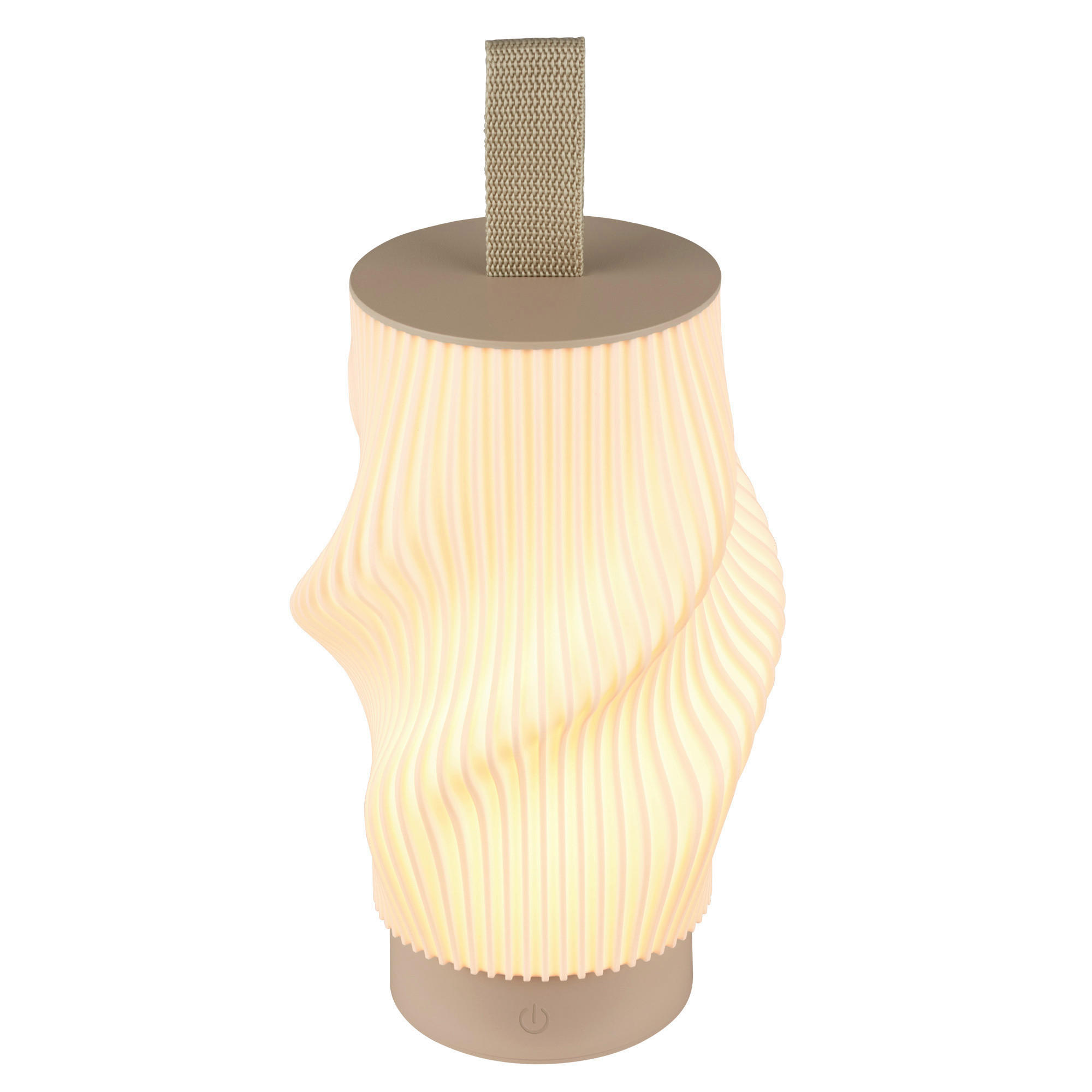 AKKU-TISCHLEUCHTE 14/28 cm  - Beige, Design, Kunststoff (14/28cm) - Briloner