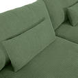 BIGSOFA Cord Olivgrün  - Schwarz/Olivgrün, KONVENTIONELL, Kunststoff/Textil (260/66/115cm) - Carryhome
