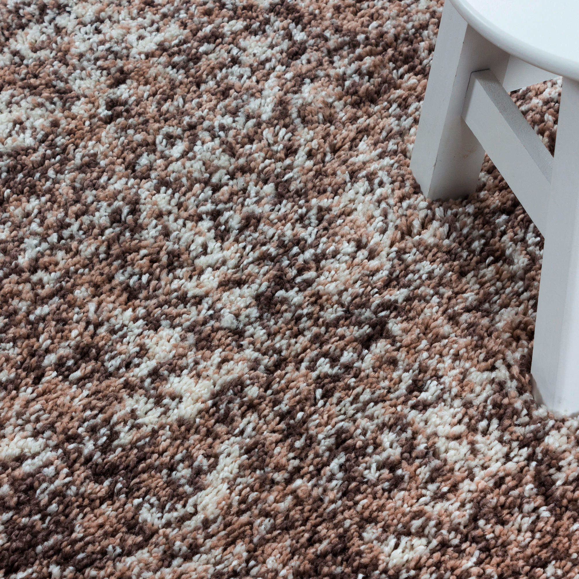 HOCHFLORTEPPICH 120/120 cm Enjoy Beige  - Beige, KONVENTIONELL, Textil (120/120cm) - Novel