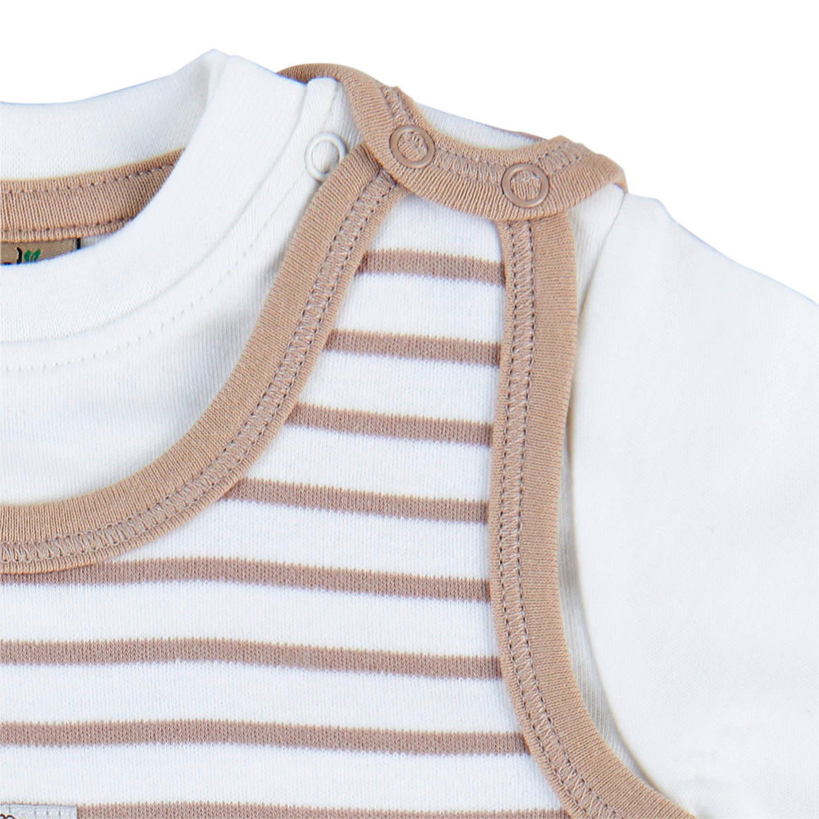BABYBEKLEIDUNGSSET - Beige/Weiß, Basics, Textil (56null) - Avelia