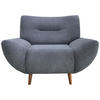 SESSEL in Chenille Hellblau  - Wildeiche/Hellblau, Modern, Holz/Textil (111/81/90cm) - MID.YOU