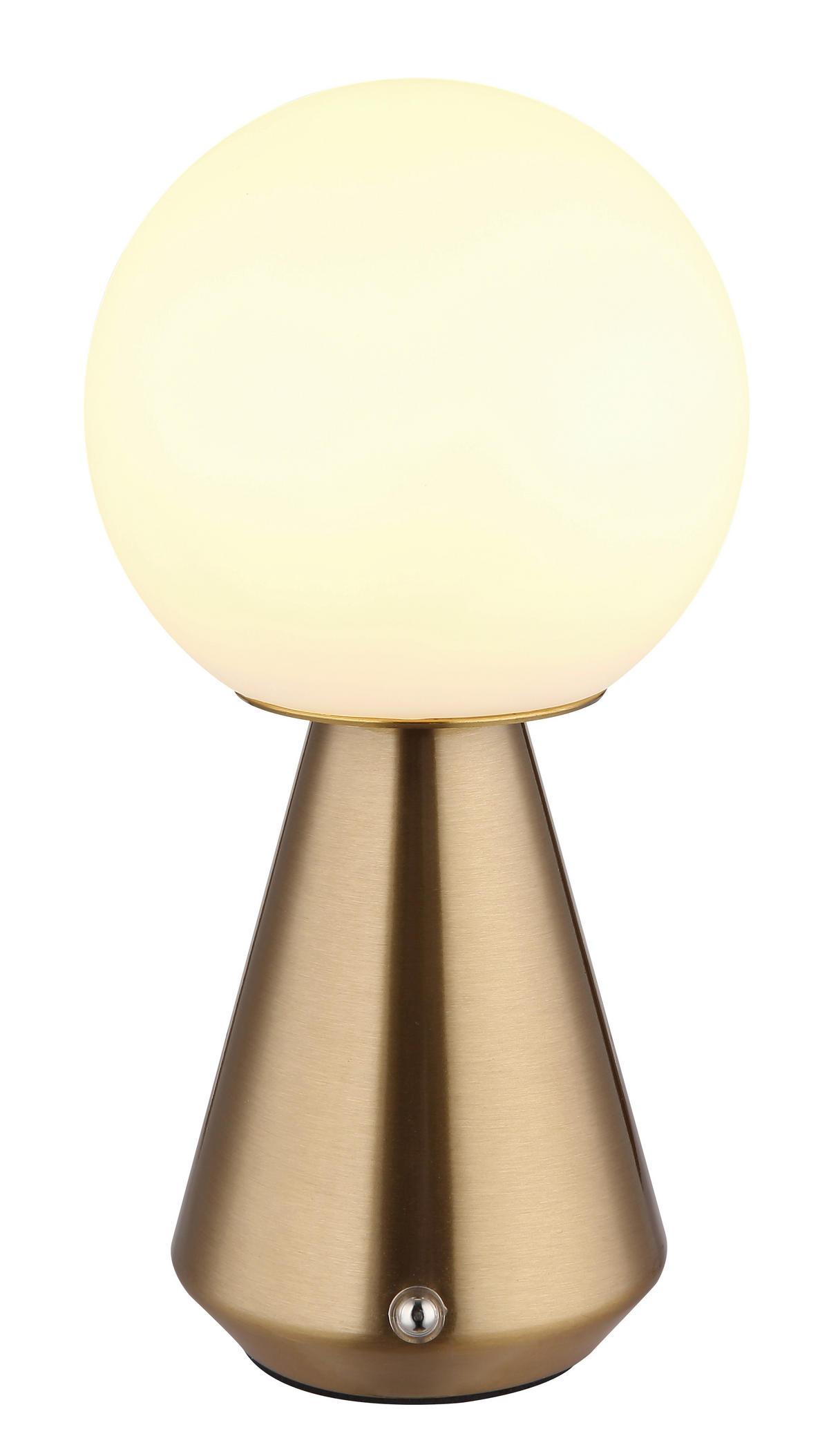 AKKU-TISCHLEUCHTE SORA 12/23,5 cm  - Weiß/Kupferfarben, KONVENTIONELL, Kunststoff/Metall (12/23,5cm) - Globo