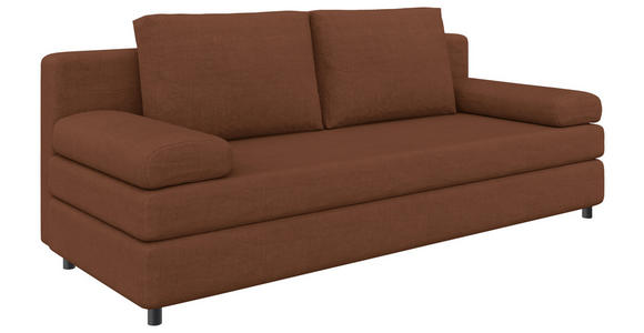 SCHLAFSOFA  mit Stoffauswahl, Rücken echt Jacquard Braun  - Schwarz/Braun, Design, Kunststoff/Textil (200/88/87cm) - Xora