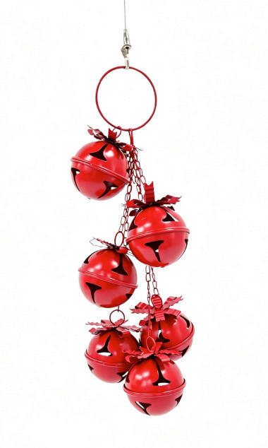 DEKOGLOCKE - Rot, LIFESTYLE, Metall (23,5/58/17,5cm) - X-Mas