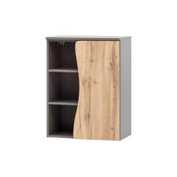UNTERSCHRANK 60/79/35 cm   - Silberfarben/Eiche Wotan, Natur, Holzwerkstoff/Kunststoff (60/79/35cm) - Xora