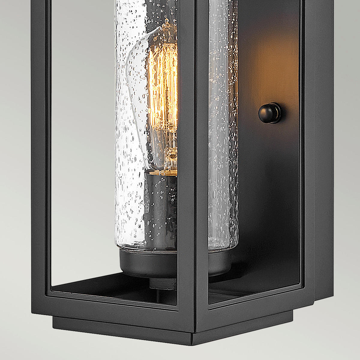 AUSSENWANDLEUCHTE - Schwarz, Konventionell, Glas/Kunststoff (16,5/17,6/35,5cm) - Elstead Lighting