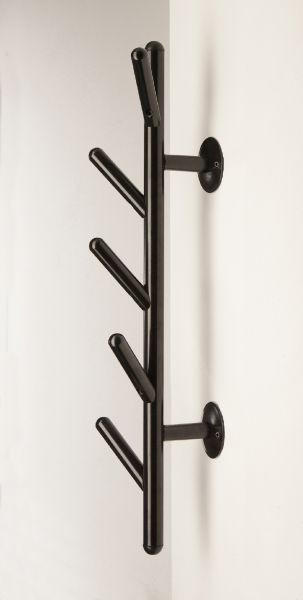 WANDGARDEROBE  in Schwarz  - Schwarz, Design, Metall (12/63/16cm)