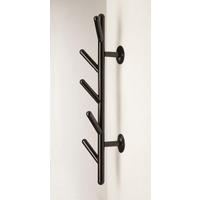WANDGARDEROBE  in Schwarz  - Schwarz, Design, Metall (12/63/16cm)