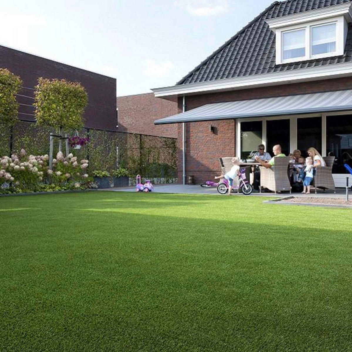 RASENTEPPICH - Grün, Basics, Kunststoff (200/200cm) - Floordirekt