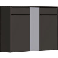 SCHUHSCHRANK  in 137/95/34 cm  - Anthrazit/Schwarz, Design, Glas/Holzwerkstoff (137/95/34cm) - Dieter Knoll