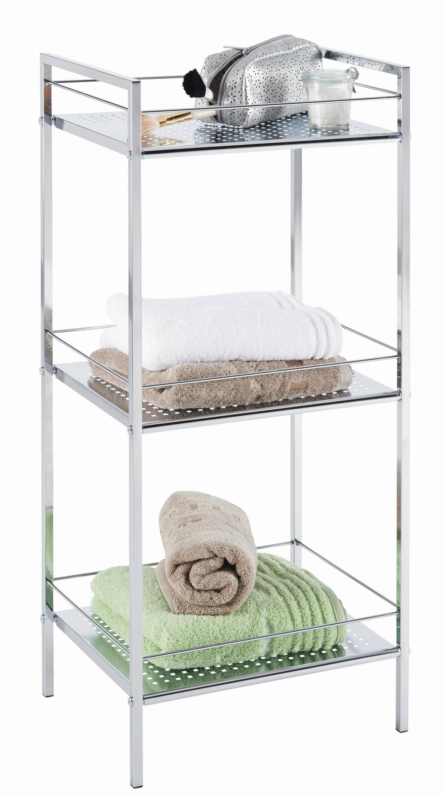 REGAL ZA KUPATILO  boja hroma , metal  - boja hroma, Osnovno, metal (38/84/30cm) - Xora