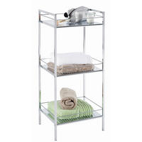 REGAL ZA KUPATILO  boja hroma , metal  - boja hroma, Osnovno, metal (38/84/30cm) - Xora