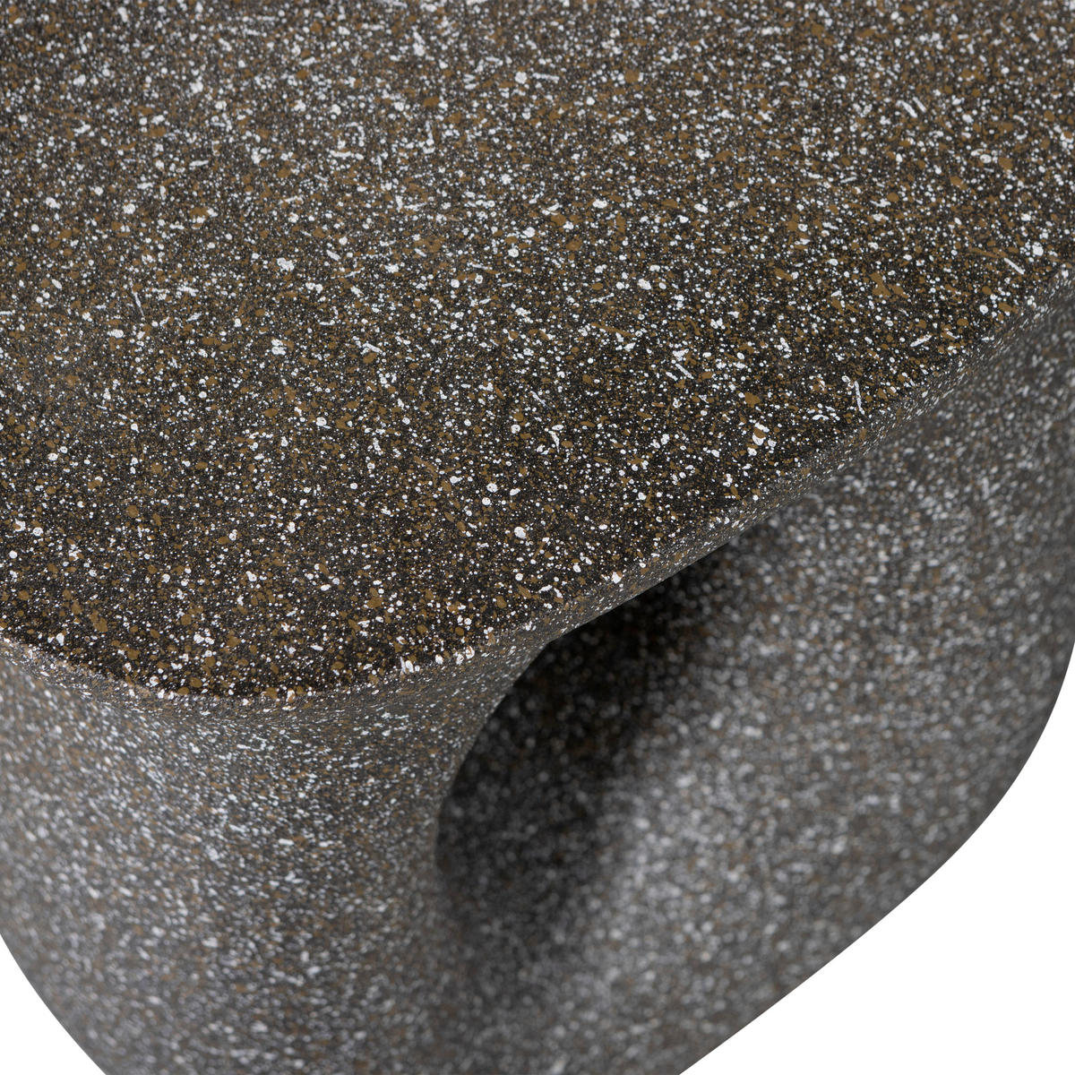 BEISTELLTISCH 42/33/45 cm Moson Schwarz organisch  - Schwarz, Design, Keramik/Metall (42/33/45cm) - Livetastic