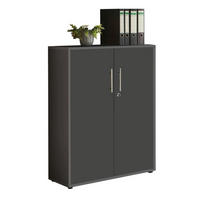 SKŘÍŇ NA ŠANONY, antracitová, 84,4/113,6/33 cm - antracitová, Lifestyle, kompozitní dřevo (84,4/113,6/33cm) - MID.YOU