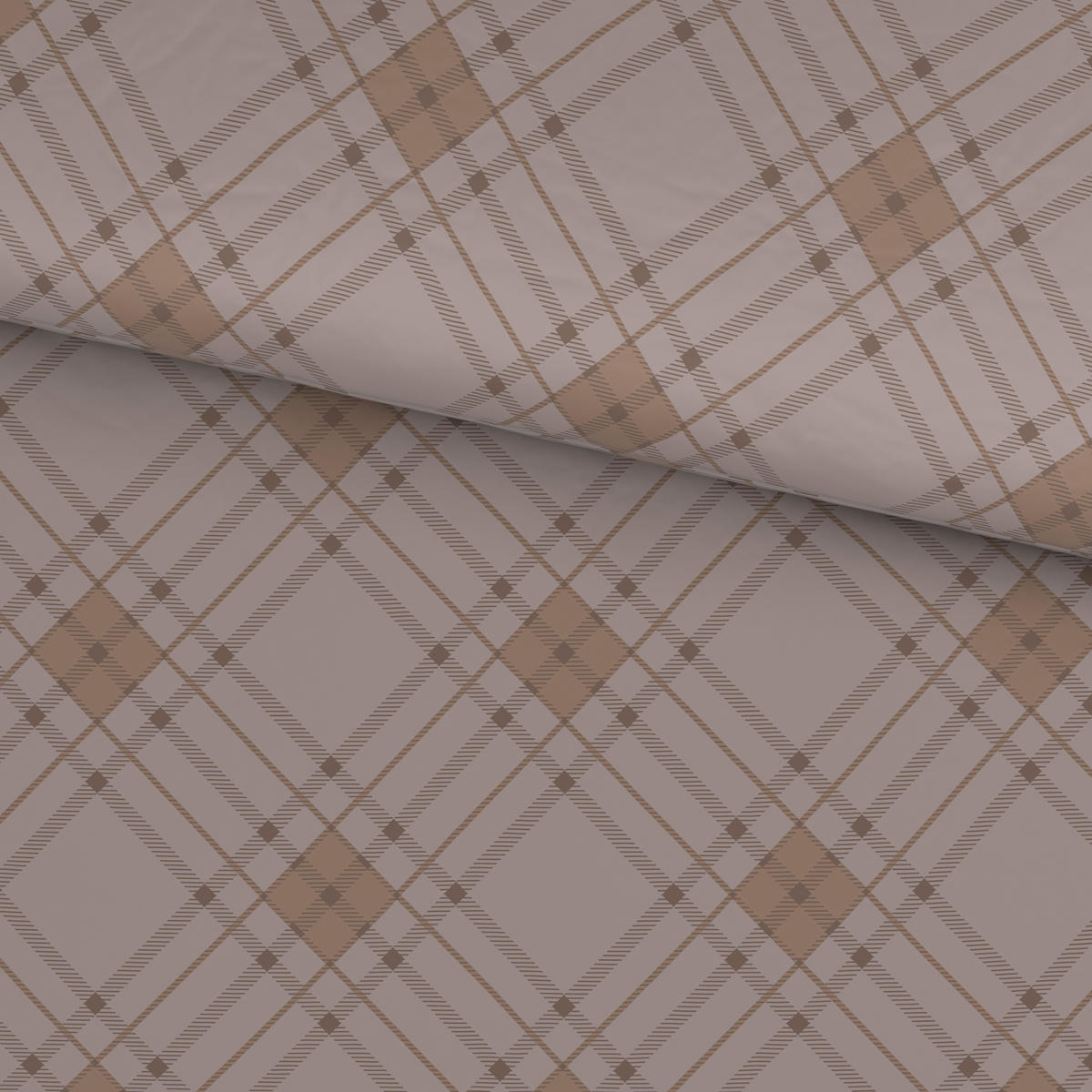 BETTWÄSCHE Satin 140/200 cm  - Taupe, Design, Textil (140/200cm) - Ambia Home