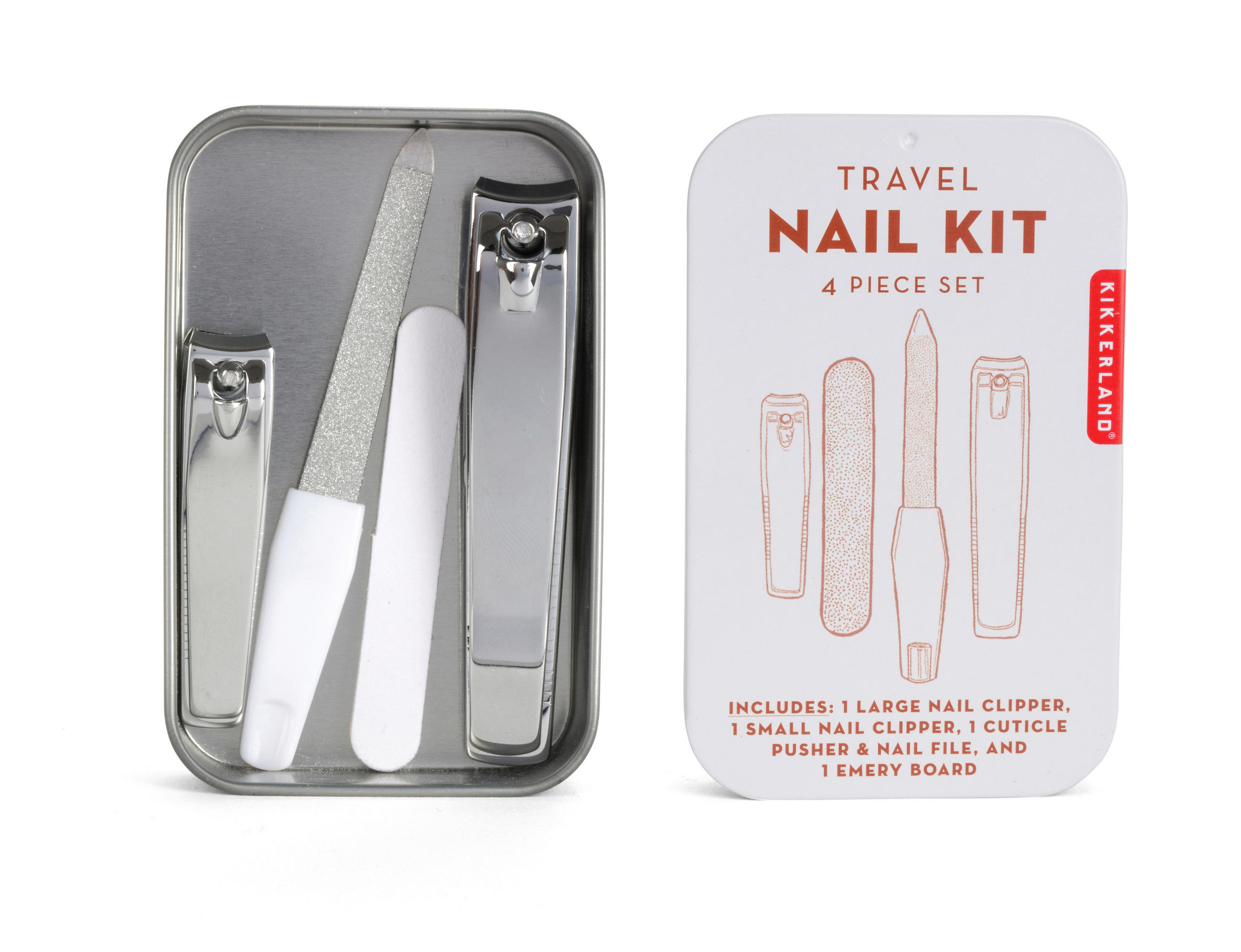 SET ZA MANIKIR - višebojna, Osnovno, metal (6/1,77/9,4cm) - Kikkerland