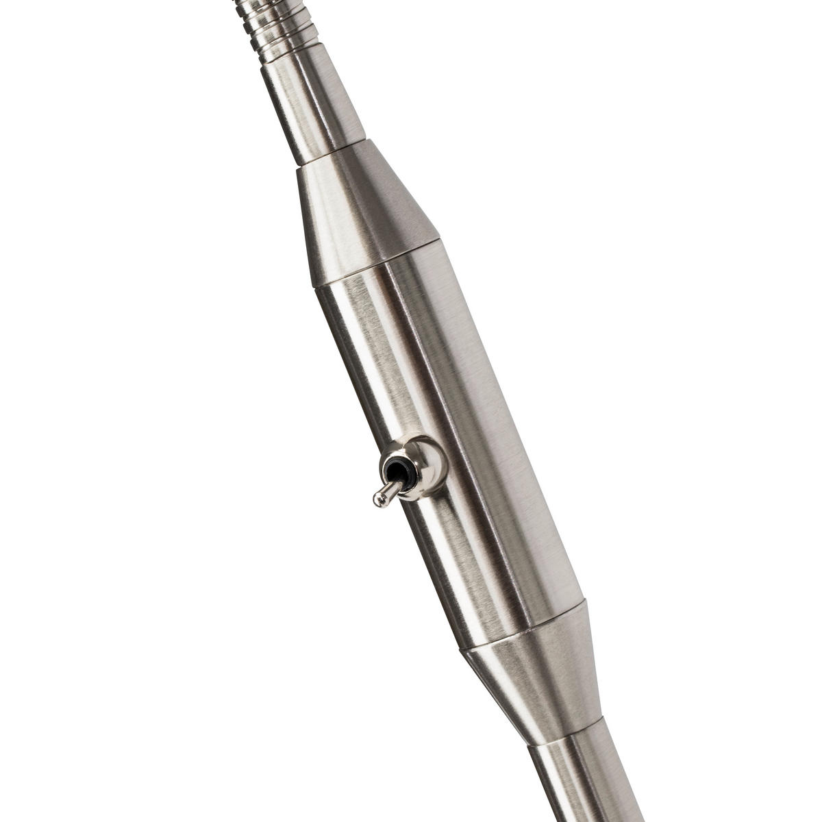 STEHLEUCHTE    - Silberfarben/Weiß, Basics, Glas/Metall (140/22,5/60cm) - Brilliant