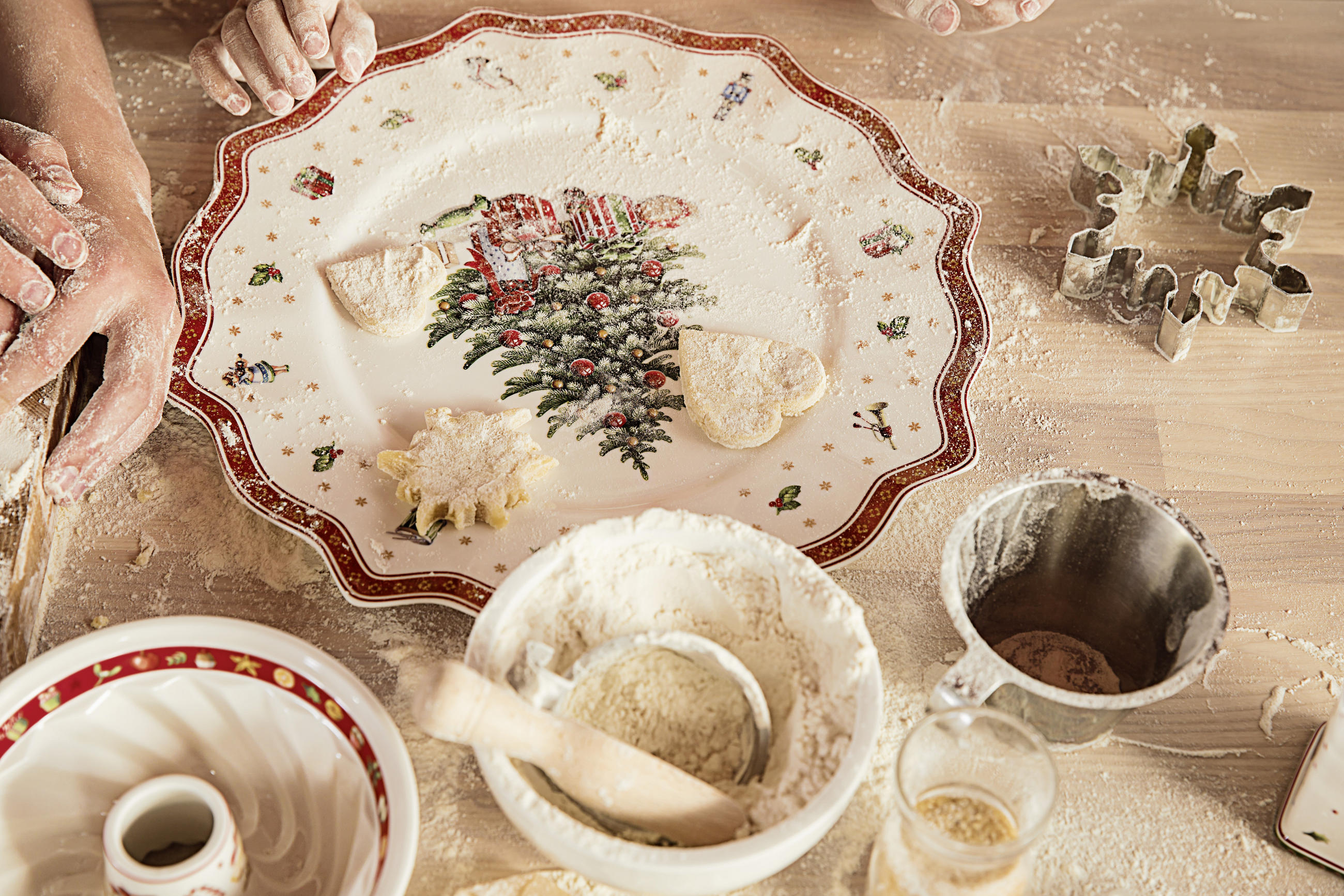 DEKOTELLER - Rot/Multicolor, Basics, Keramik (35cm) - Villeroy & Boch