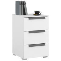 NACHTTISCH 40/61/42 cm  Weiss, Weiss Hochglanz  - Weiss Hochglanz/Weiss, Design, Holzwerkstoff/Kunststoff (40/61/42cm) - Xora