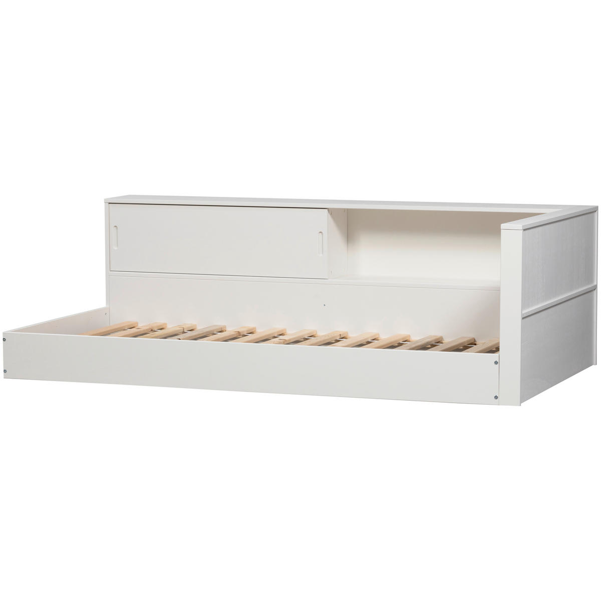 BODENBETT. - Weiß, Basics, Holz (90/200cm) - MID.YOU