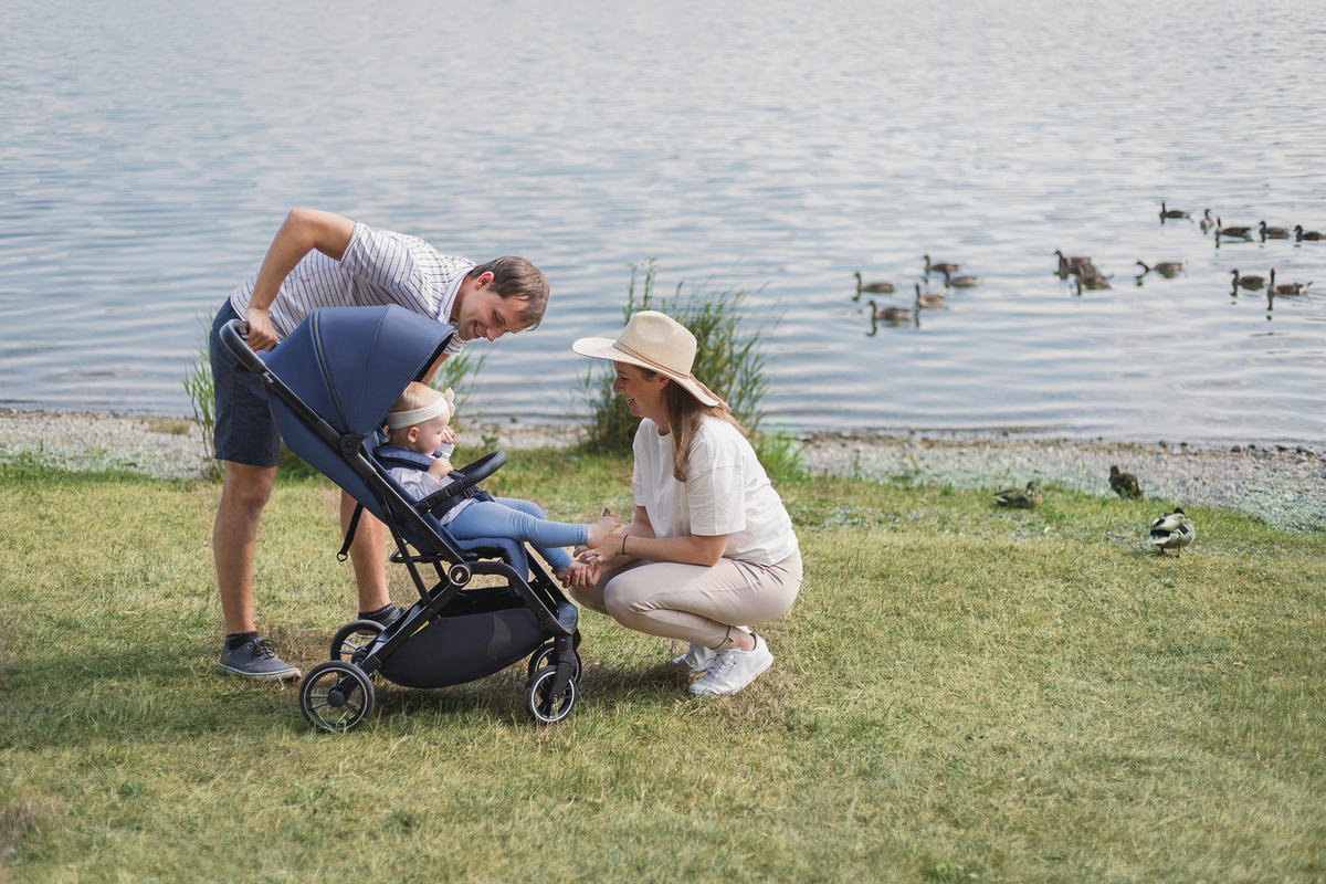 BUGGY Boogy 2 Cobalt  - Schwarz/Dunkelblau, Basics, Textil/Metall (51/105/84,5cm) - Osann