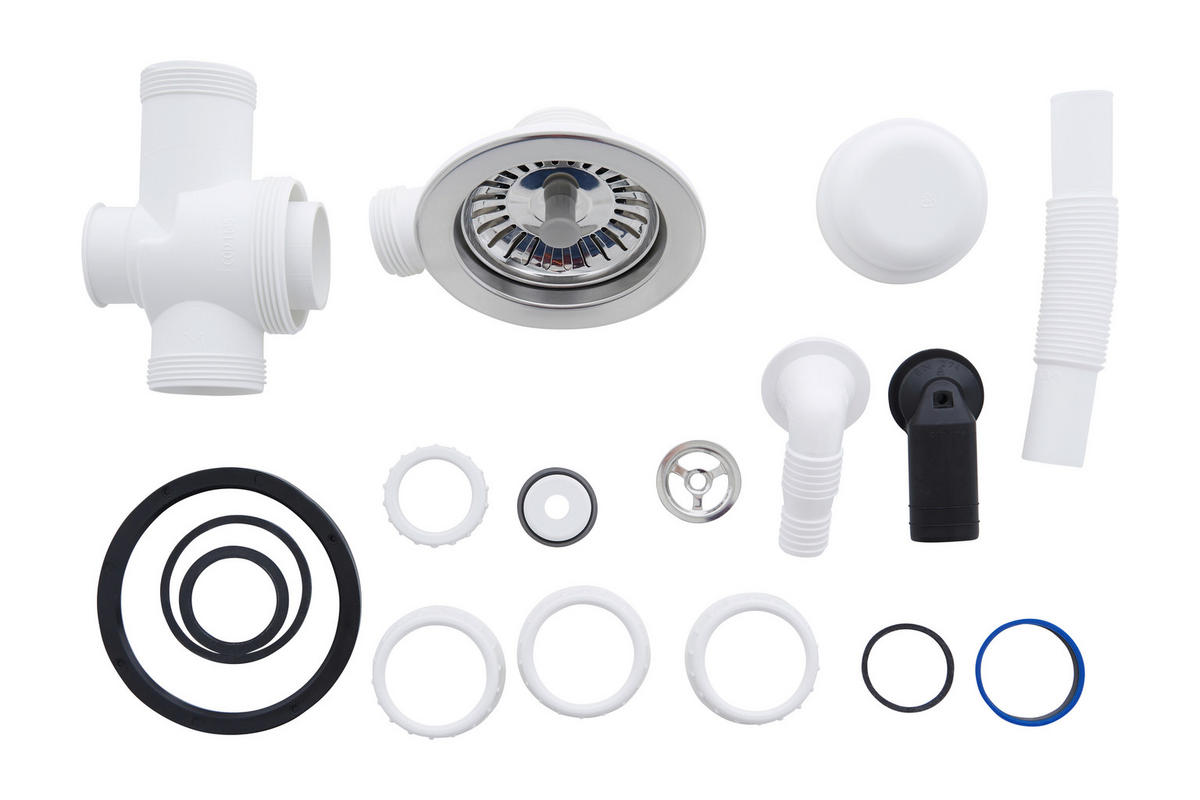 SPÜLE 1712OHIO66X50G  - Grau, Trend, Glas/Kunststoff (66/21/50cm) - Respekta