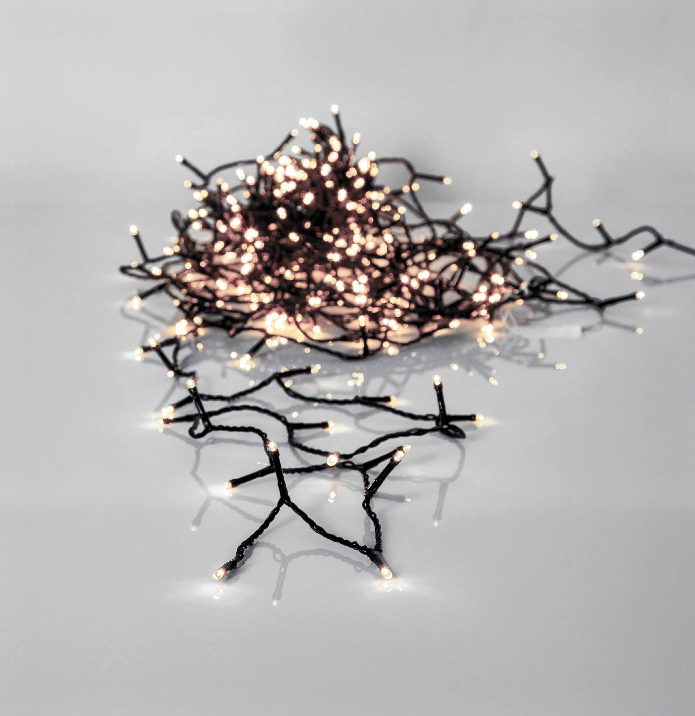 LICHTERKETTE 1260 cm  - Schwarz, Basics, Kunststoff (1260cm) - Eglo