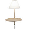 LED-WANDLEUCHTE Goodnight 30/25/47 cm   - Beige/Graubraun, Design, Glas/Metall (30/25/47cm) - Fabas Luce