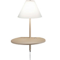 LED-WANDLEUCHTE Goodnight 30/25/47 cm  - Beige/Graubraun, Design, Glas/Metall (30/25/47cm) - Fabas Luce