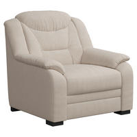 SESSEL in Chenille Beige  - Beige/Schwarz, Basics, Kunststoff/Textil (97/99/99cm) - MID.YOU