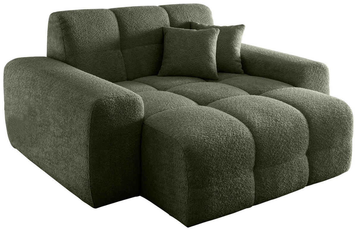 XXL-SESSEL - Waldgrün/Schwarz, MODERN, Kunststoff/Textil (181/87/155cm) - Livetastic