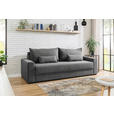 SCHLAFSOFA in Cord Dunkelgrau  - Dunkelgrau/Schwarz, KONVENTIONELL, Kunststoff/Textil (233/92/108cm) - Carryhome