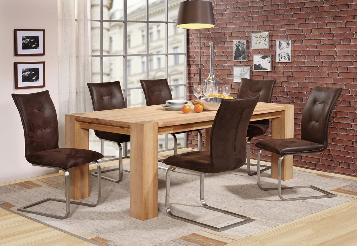 ESSTISCH Kernbuche massiv rechteckig Kernbuche  - Kernbuche, Natur, Holz (200/100/75cm) - Carryhome