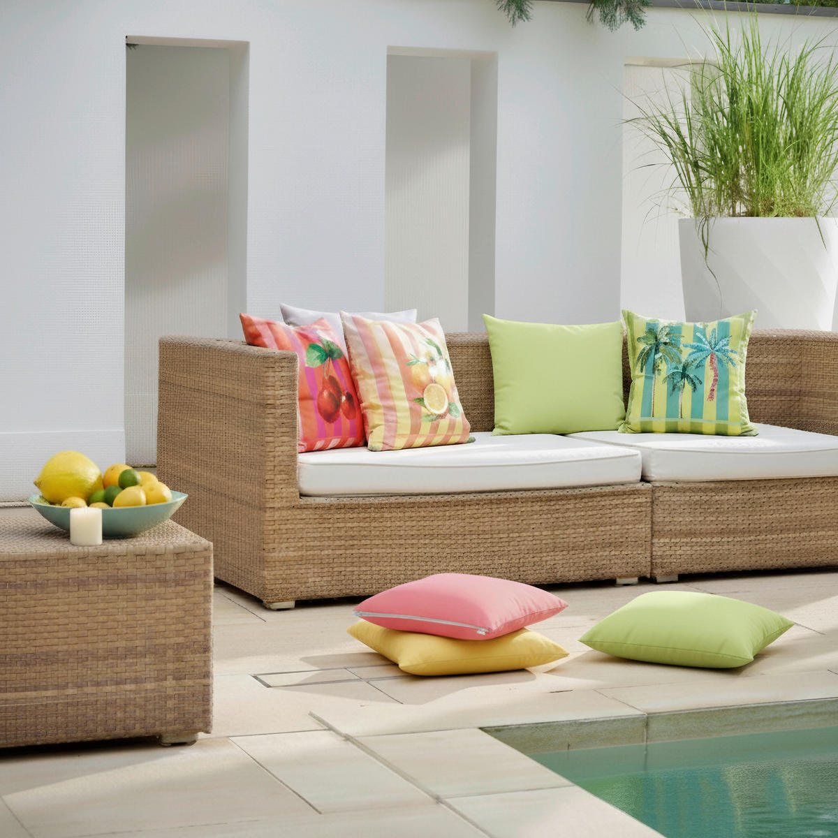 DEKORAČNÍ POLŠTÁŘ 48/48 cm - pink/červená, Basics, textil (48/48cm) - Apelt