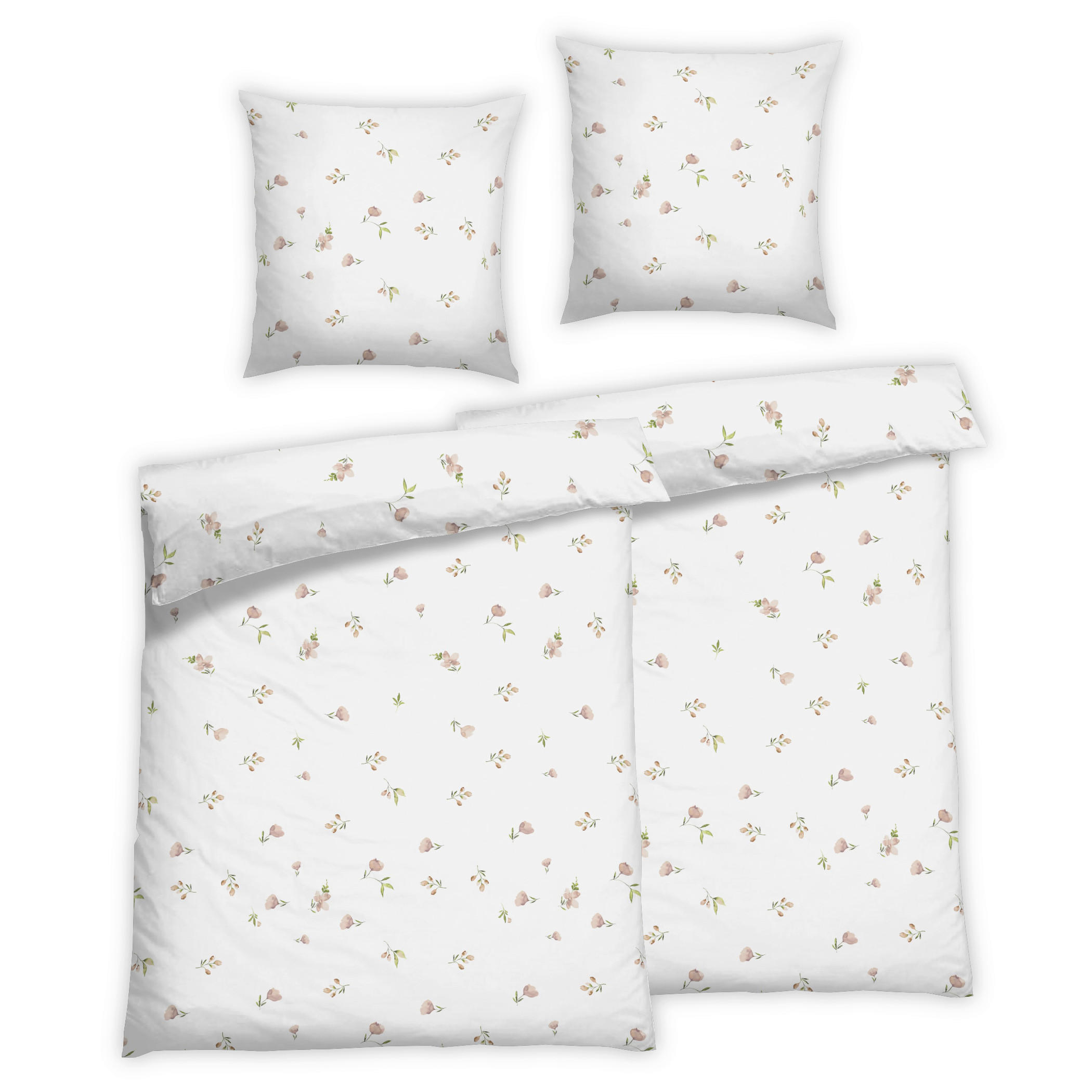 BETTWÄSCHE 4-teilig Satin 135/200 cm  - Rosa, Basics, Textil (135/200cm) - Florella