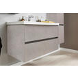 WASCHTISCHKOMBI 91 cm  - Sandfarben/Weiß, Design, Keramik/Holzwerkstoff (91cm) - Dieter Knoll