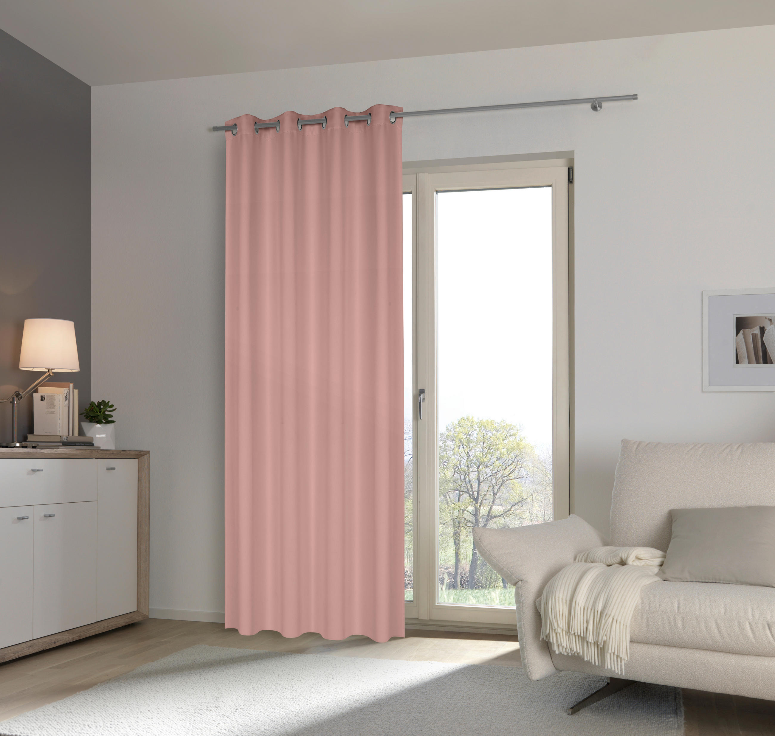 ZATEMŇOVACÍ ZÁVES, zatemnenie, 140/245 cm - ružová, Basics, textil (140/245cm) - Esposa