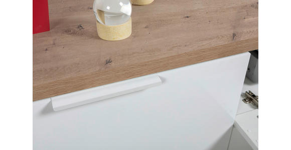LOWBOARD in 240/51/40,5 cm - Weiß Hochglanz/Eiche Artisan, MODERN, Holz/Holzwerkstoff (240/51/40,5cm) - Carryhome