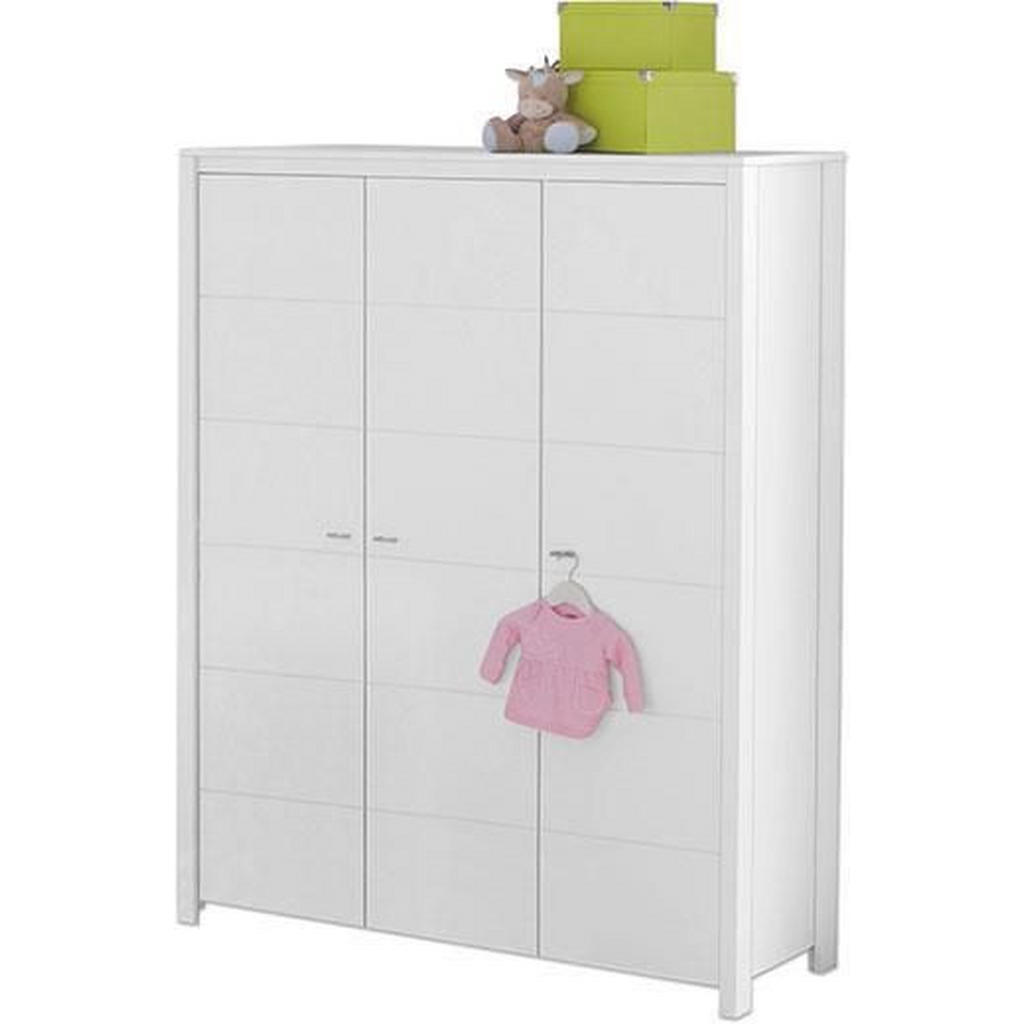 Thumbnail - My Baby Lou Babykleiderschrank Julija, Weiß, Holzwerkstoff, 3 Fächer, 135x188x55 cm, Typenauswahl, Beimöbel erhältlich, ...