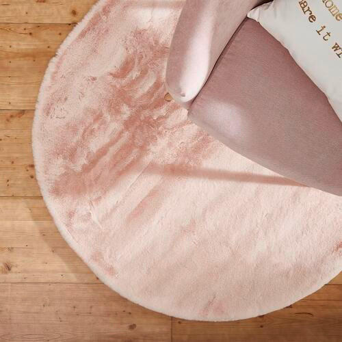 HOCHFLORTEPPICH 80 cm lima Rosa - Rosa, Design, Textil (80cm) - Novel