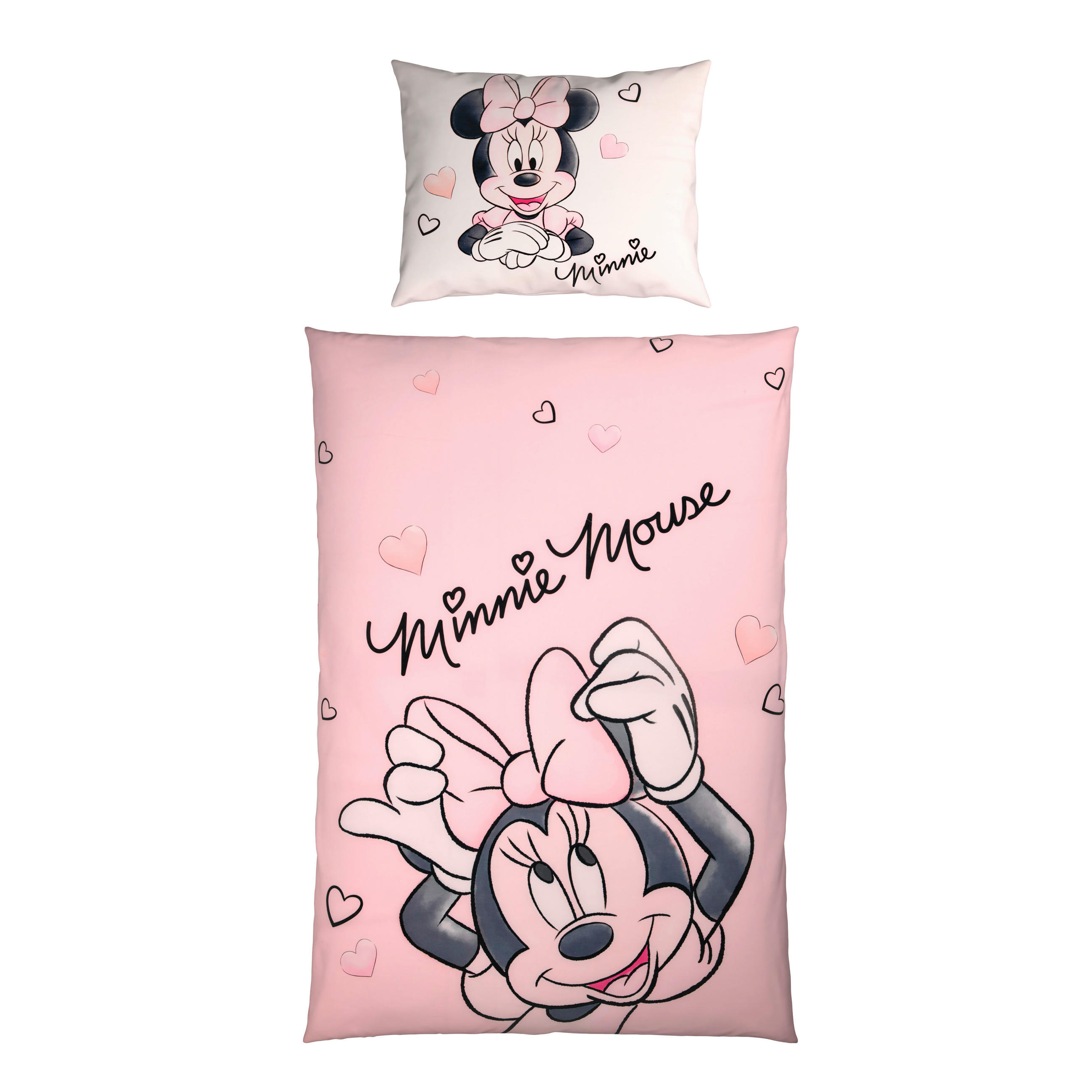KINDERBETTWÄSCHE 140/200 cm  - Anthrazit/Altrosa, KONVENTIONELL, Textil (140/200cm)