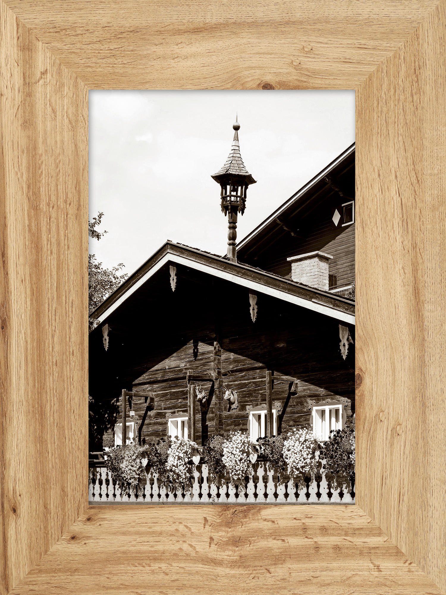 KUNSTDRUCK 30/40 cm  - Eichefarben/Multicolor, Natur, Holzwerkstoff (30/40cm) - Monee