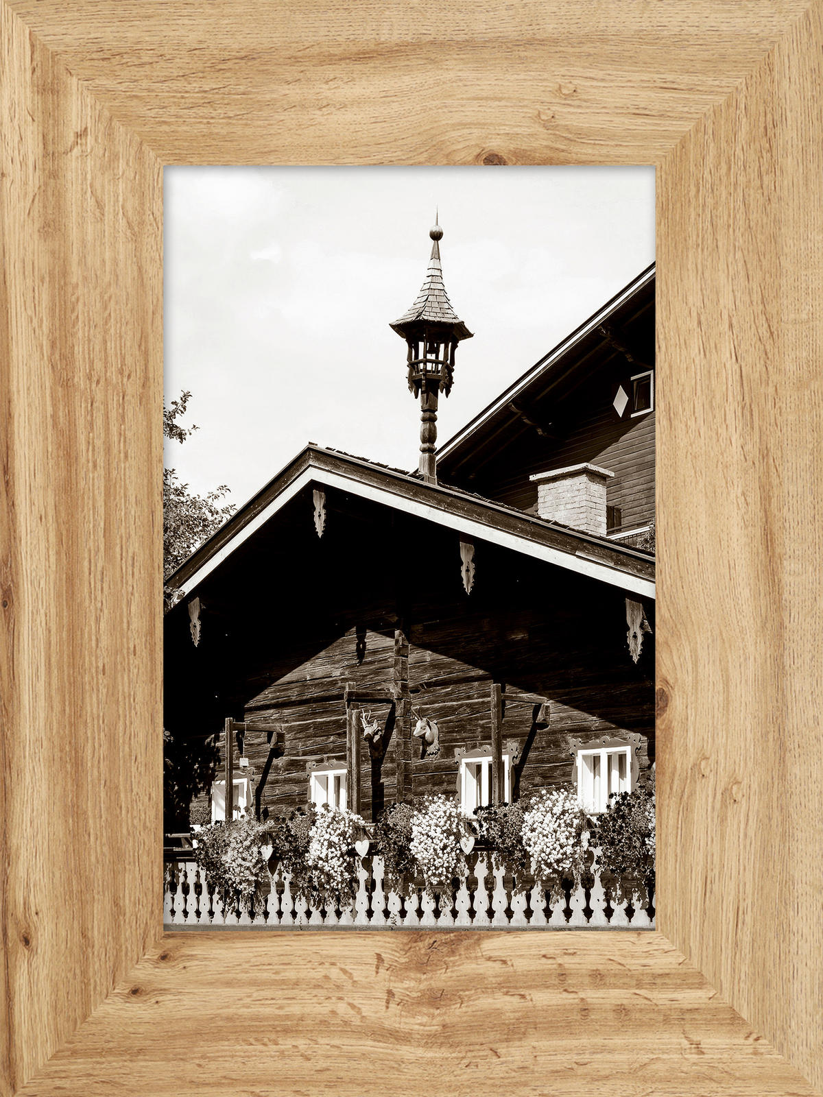 KUNSTDRUCK 30/40 cm  - Eichefarben/Multicolor, Natur, Holzwerkstoff (30/40cm) - Monee